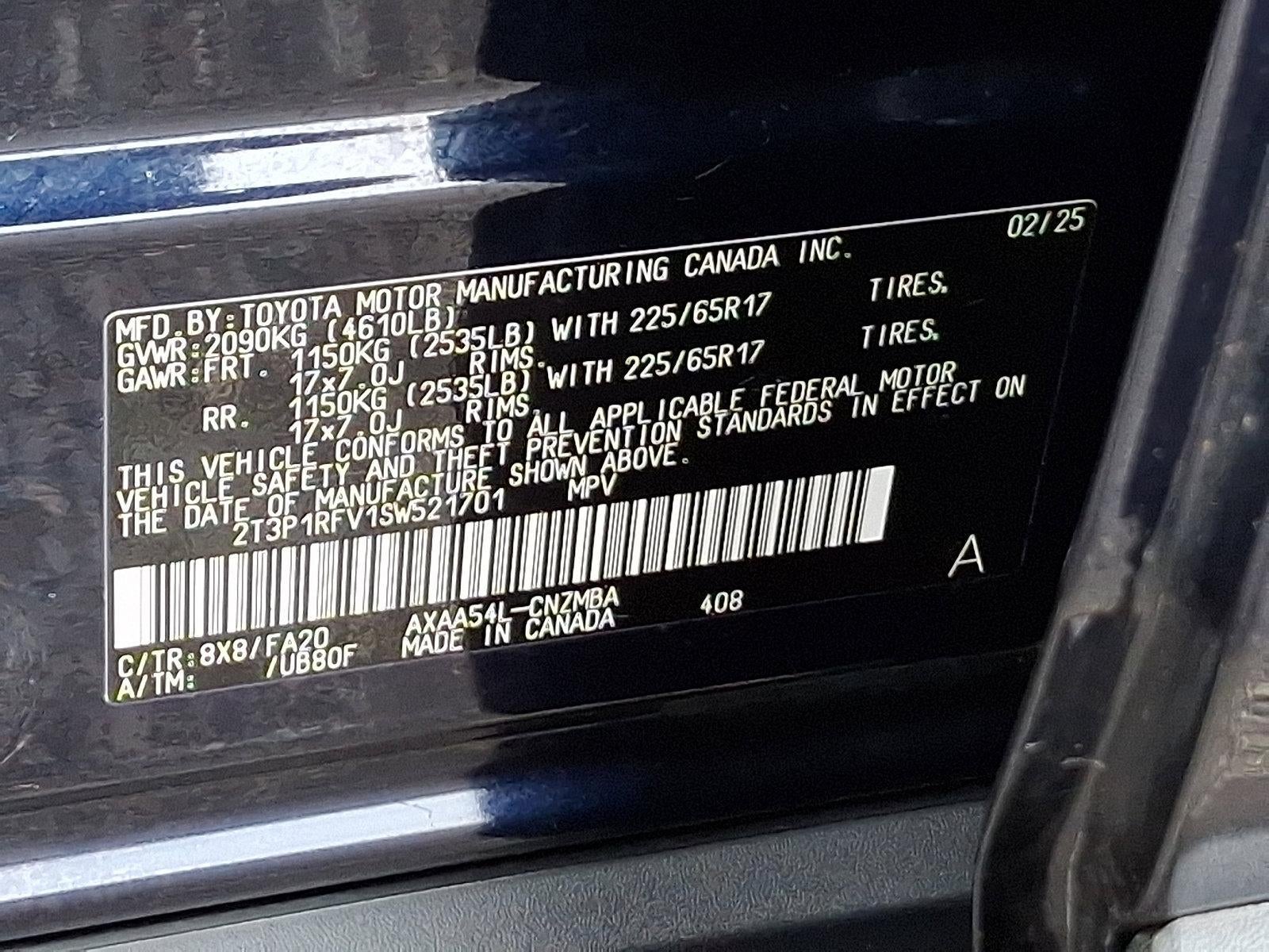 2025 Toyota RAV4 XLE AWD (Natl)