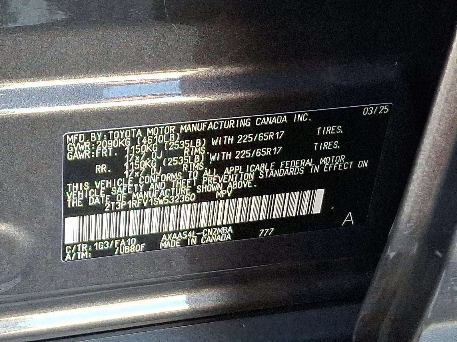 2025 Toyota RAV4 XLE AWD (Natl)