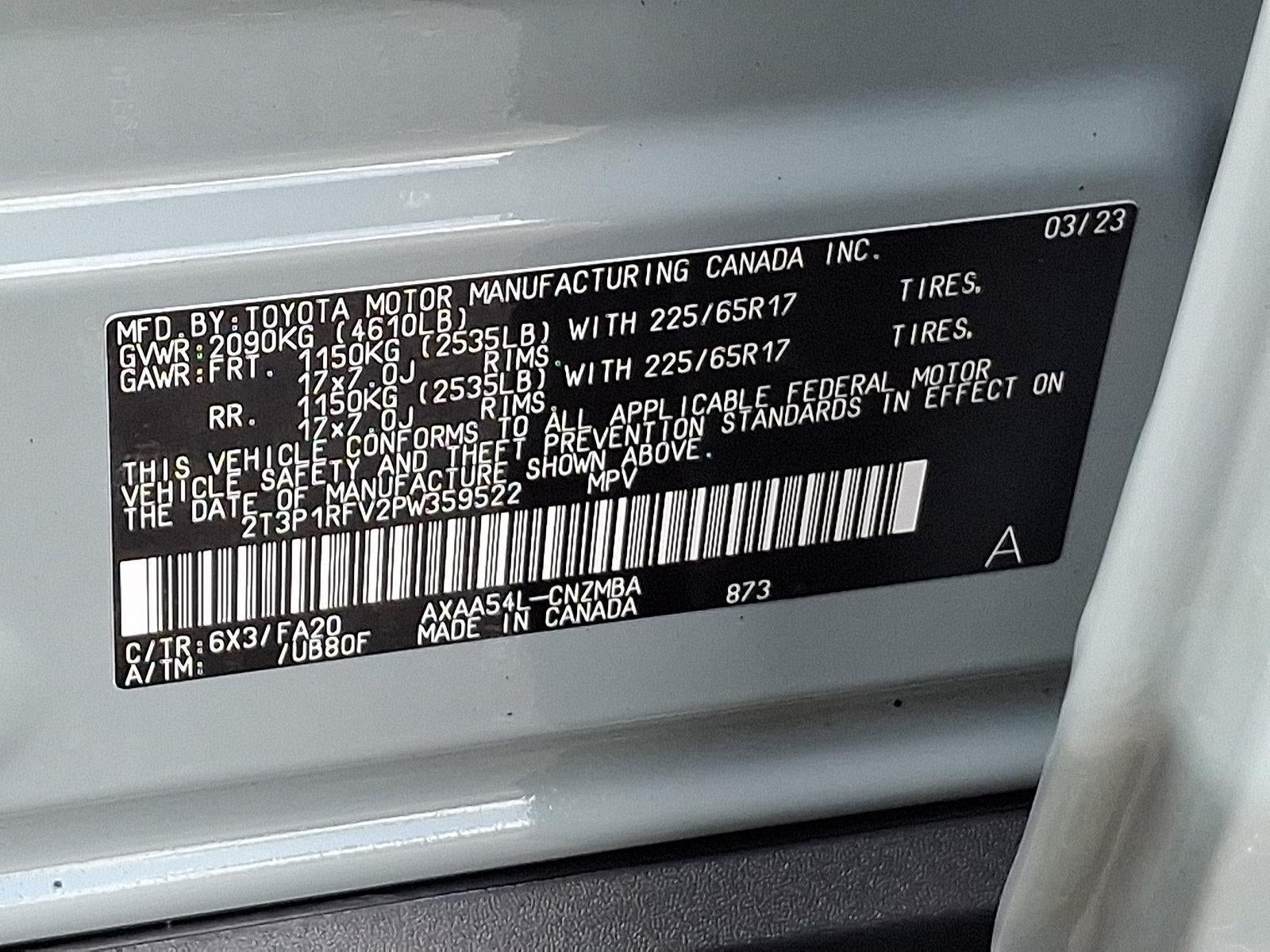 2023 Toyota RAV4 XLE AWD (Natl)