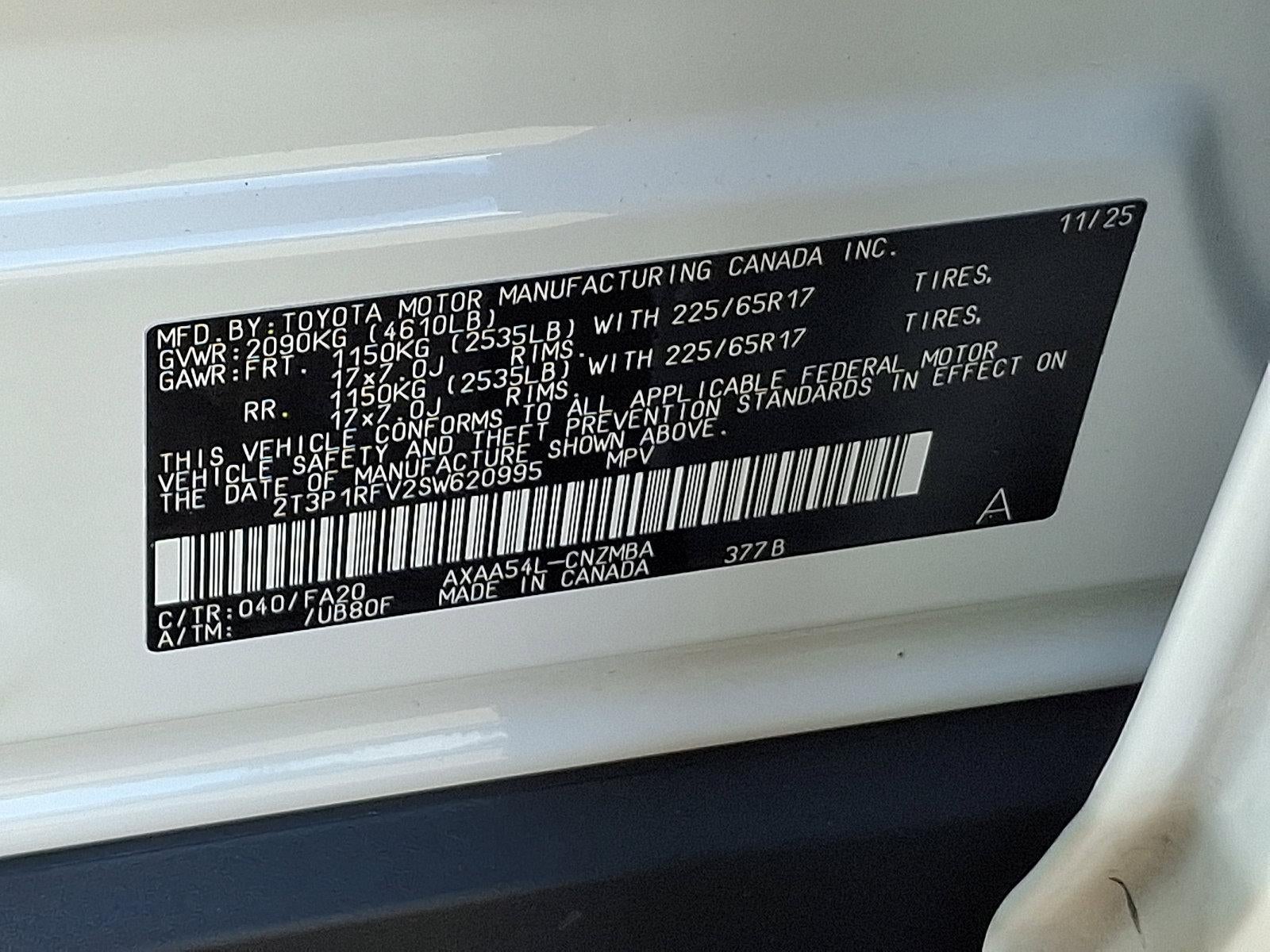 2025 Toyota RAV4 XLE AWD (Natl)