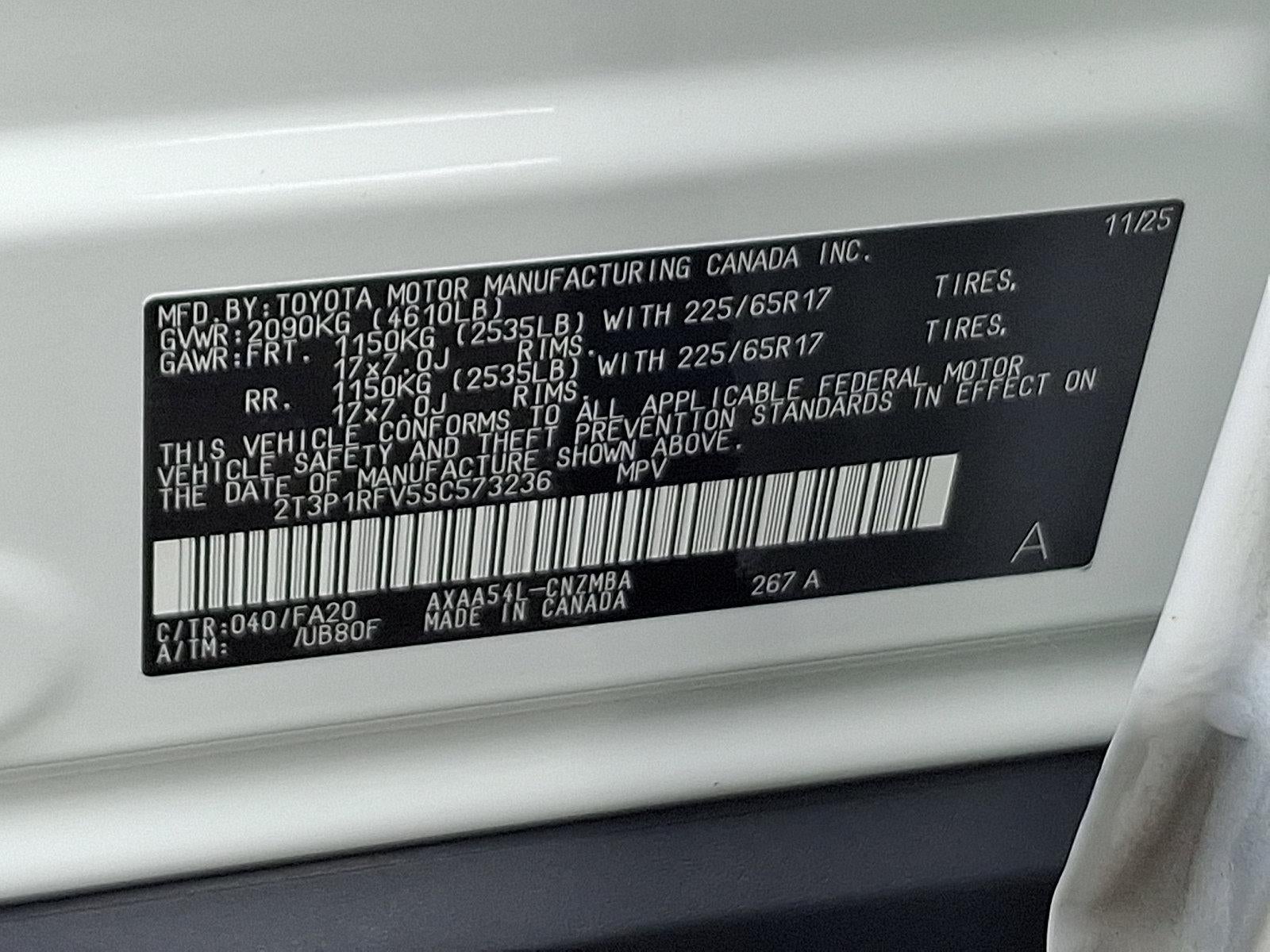 2025 Toyota RAV4 XLE AWD (Natl)