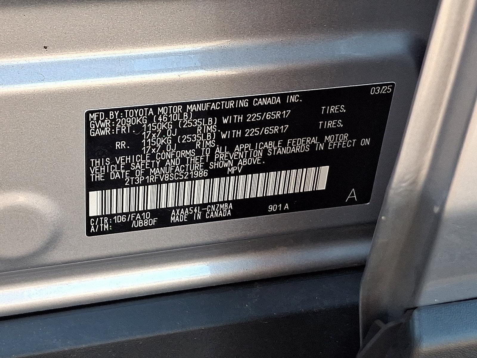 2025 Toyota RAV4 XLE AWD (Natl)