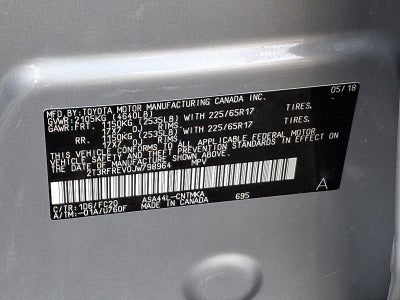 2018 Toyota RAV4 XLE AWD (Natl)