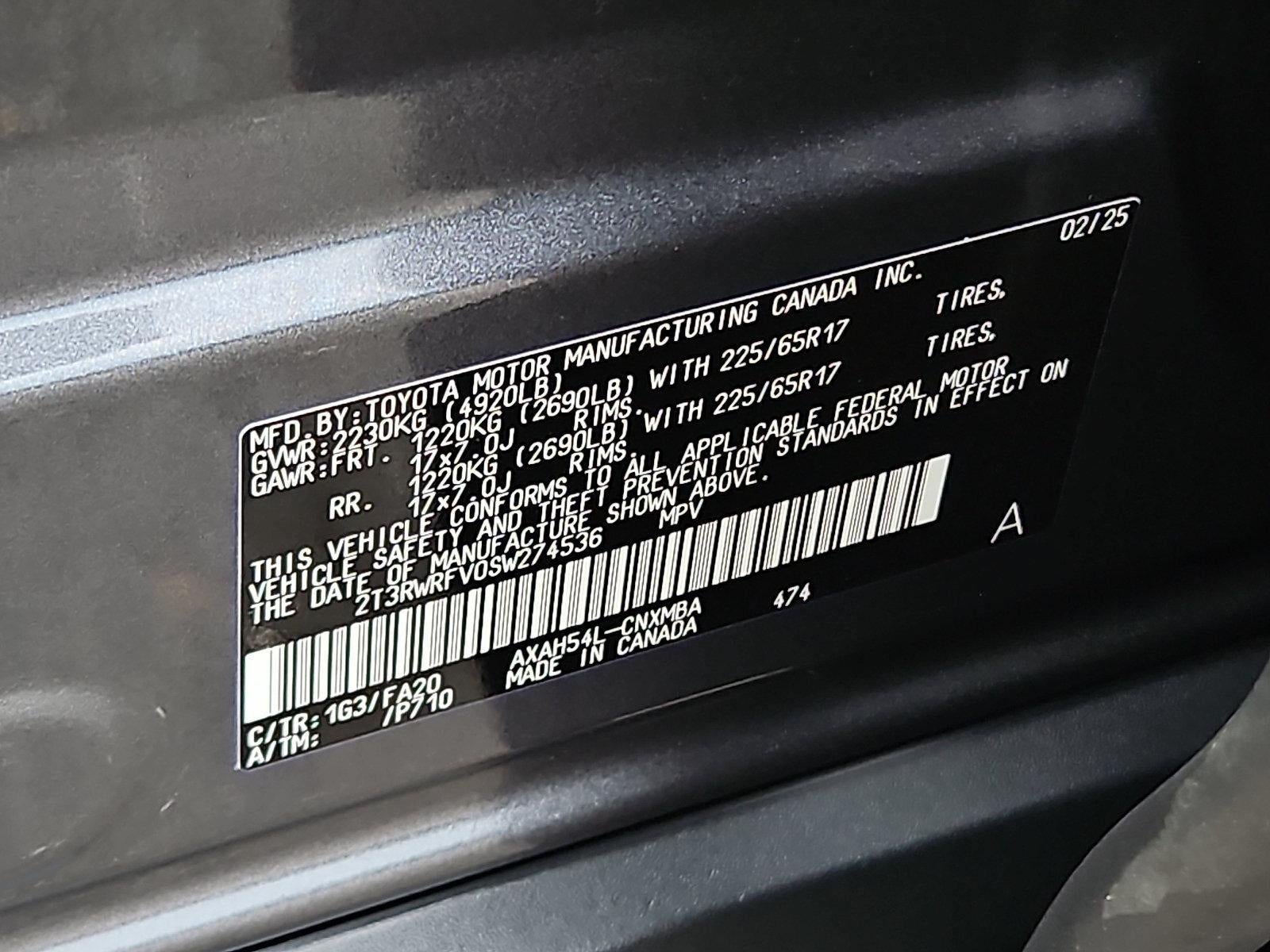 2025 Toyota RAV4 Hybrid XLE AWD (Natl)