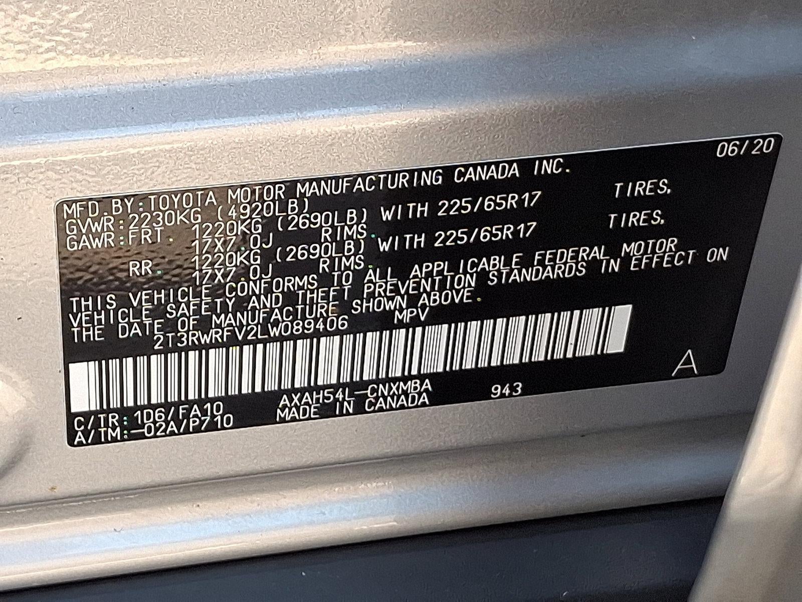 2020 Toyota RAV4 Hybrid XLE AWD (Natl) *Ltd Avail*