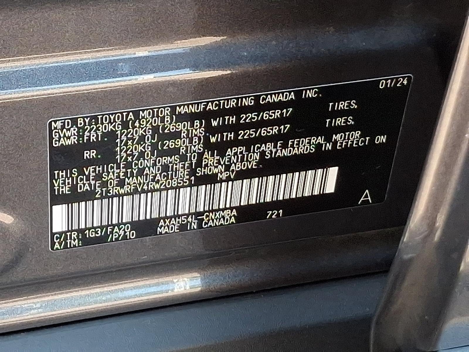 2024 Toyota RAV4 Hybrid XLE AWD (Natl)