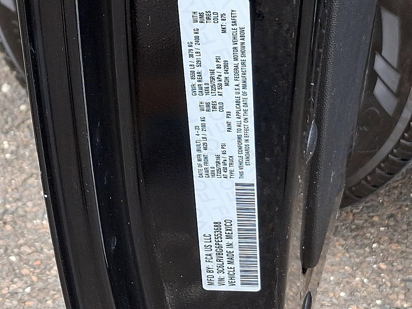 2023 RAM ProMaster Cargo Van 1500 High Roof 136" WB
