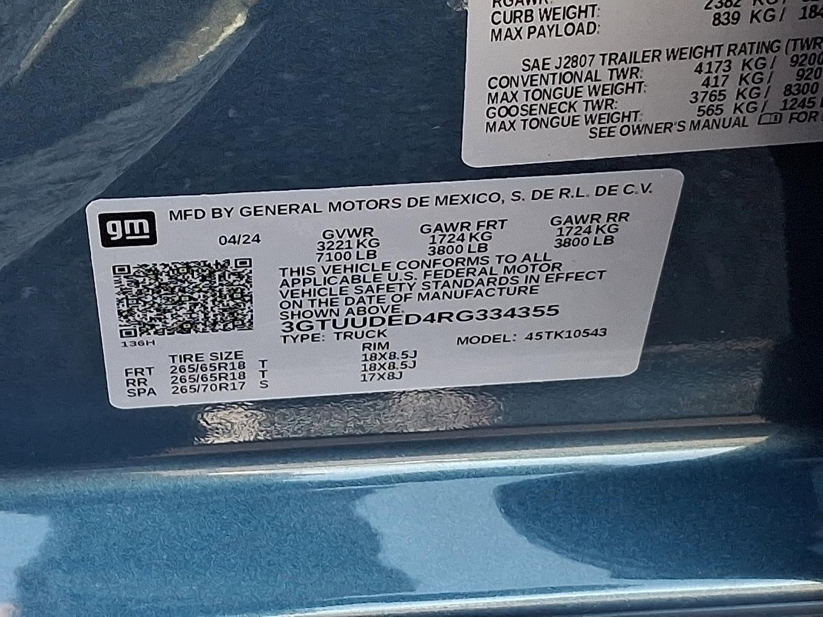 2024 GMC Sierra 1500 Crew Cab Short Box 4-Wheel Drive SLT