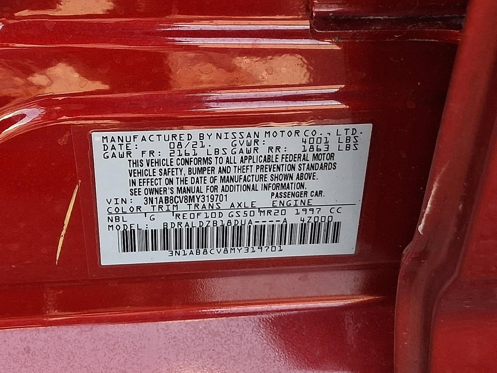 2021 Nissan Sentra SV CVT