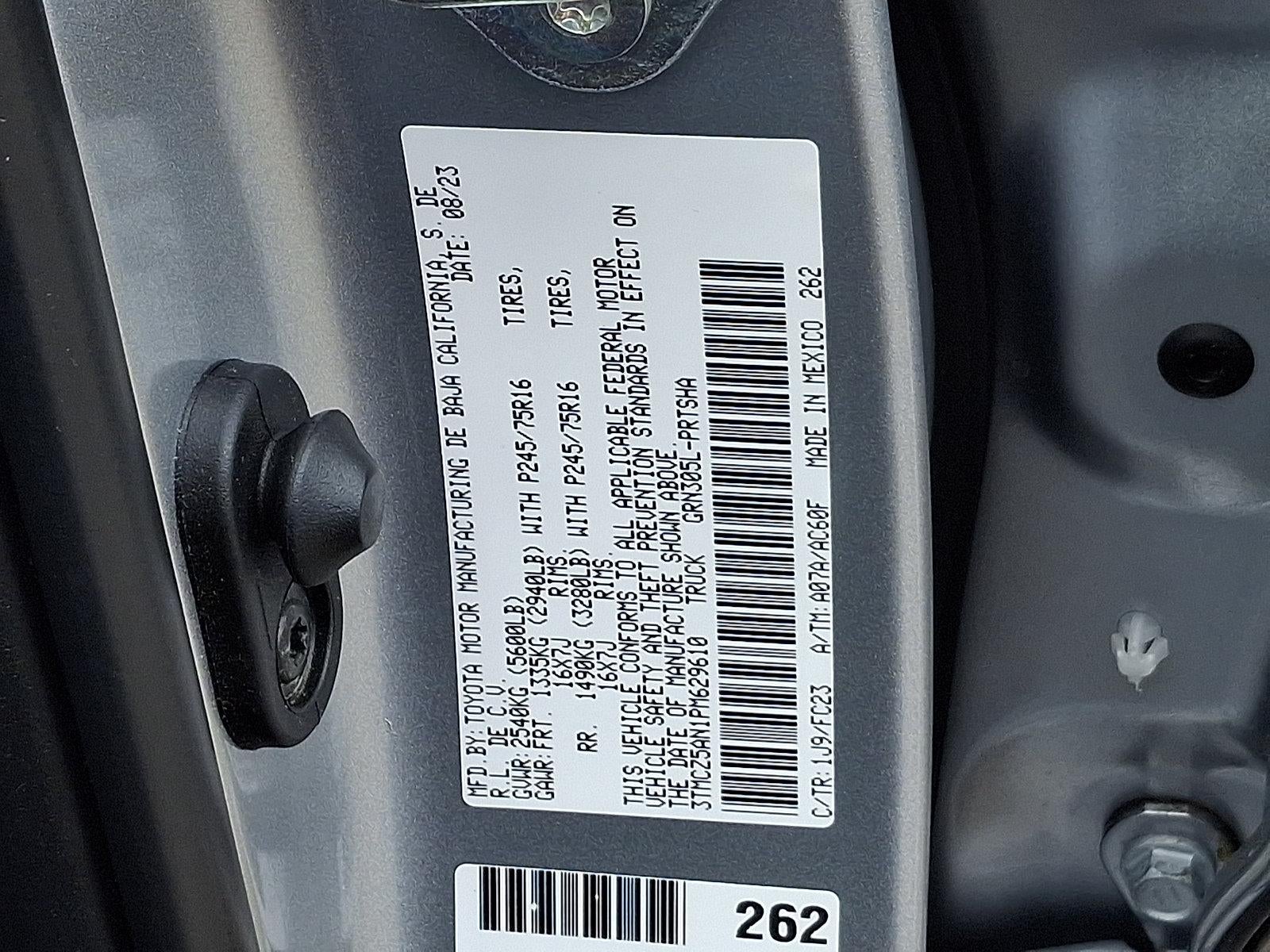 2023 Toyota Tacoma 4WD 4WD SR5 Double Cab 5' Bed V6 AT (GS)