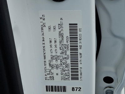 2025 Toyota Tacoma 4WD 4WD SR5 Double Cab 6' Bed AT (Natl)