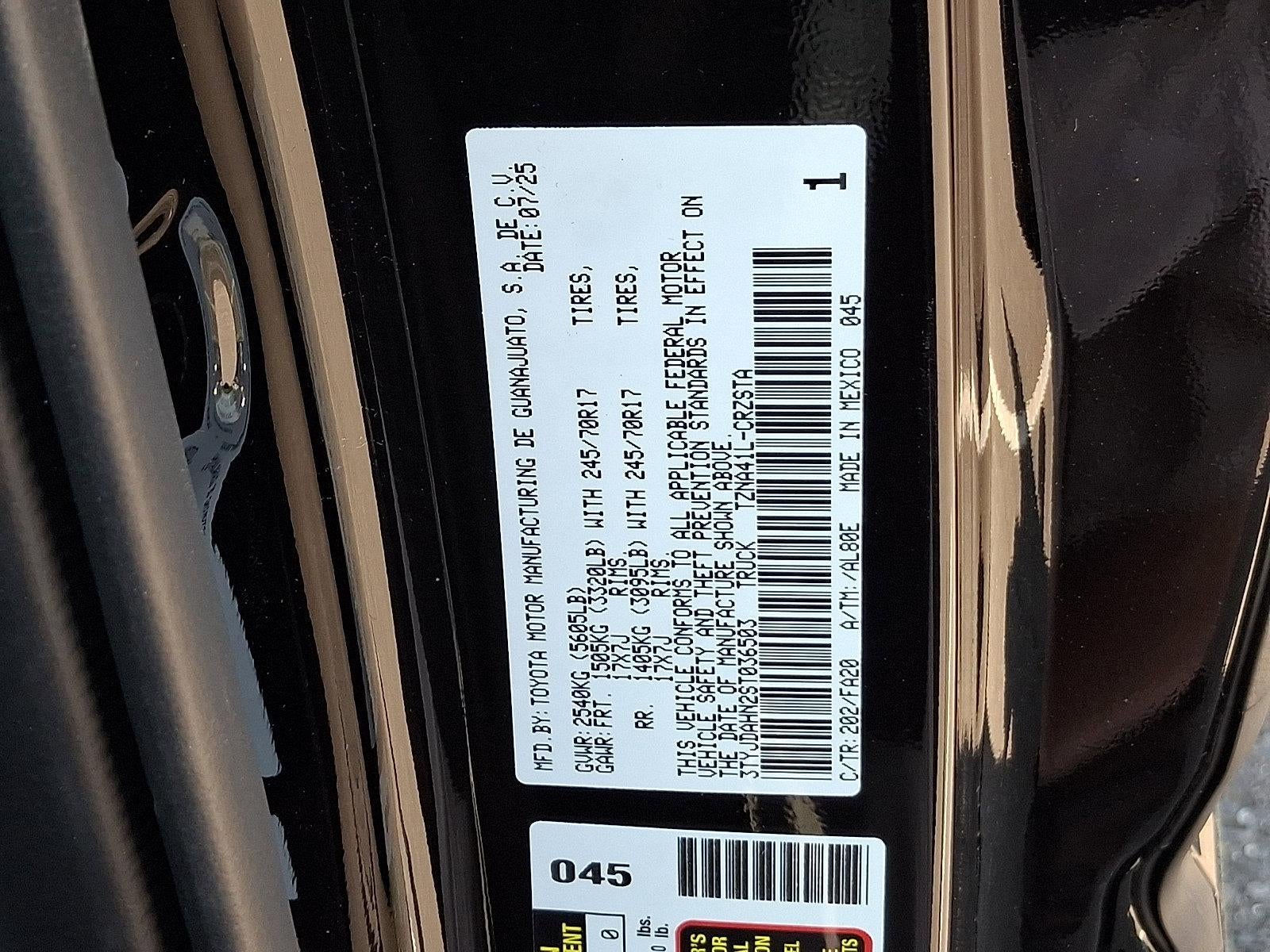 2025 Toyota Tacoma 2WD 2WD SR XtraCab 6' Bed AT (GS)