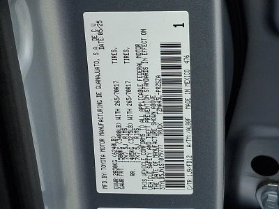 2025 Toyota Tacoma 4WD 4WD TRD Off Road Double Cab 5' Bed AT (Natl)