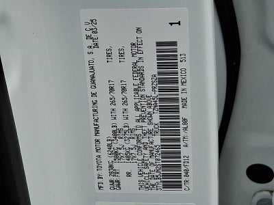 2025 Toyota Tacoma 4WD 4WD TRD Off Road Double Cab 5' Bed AT (Natl)