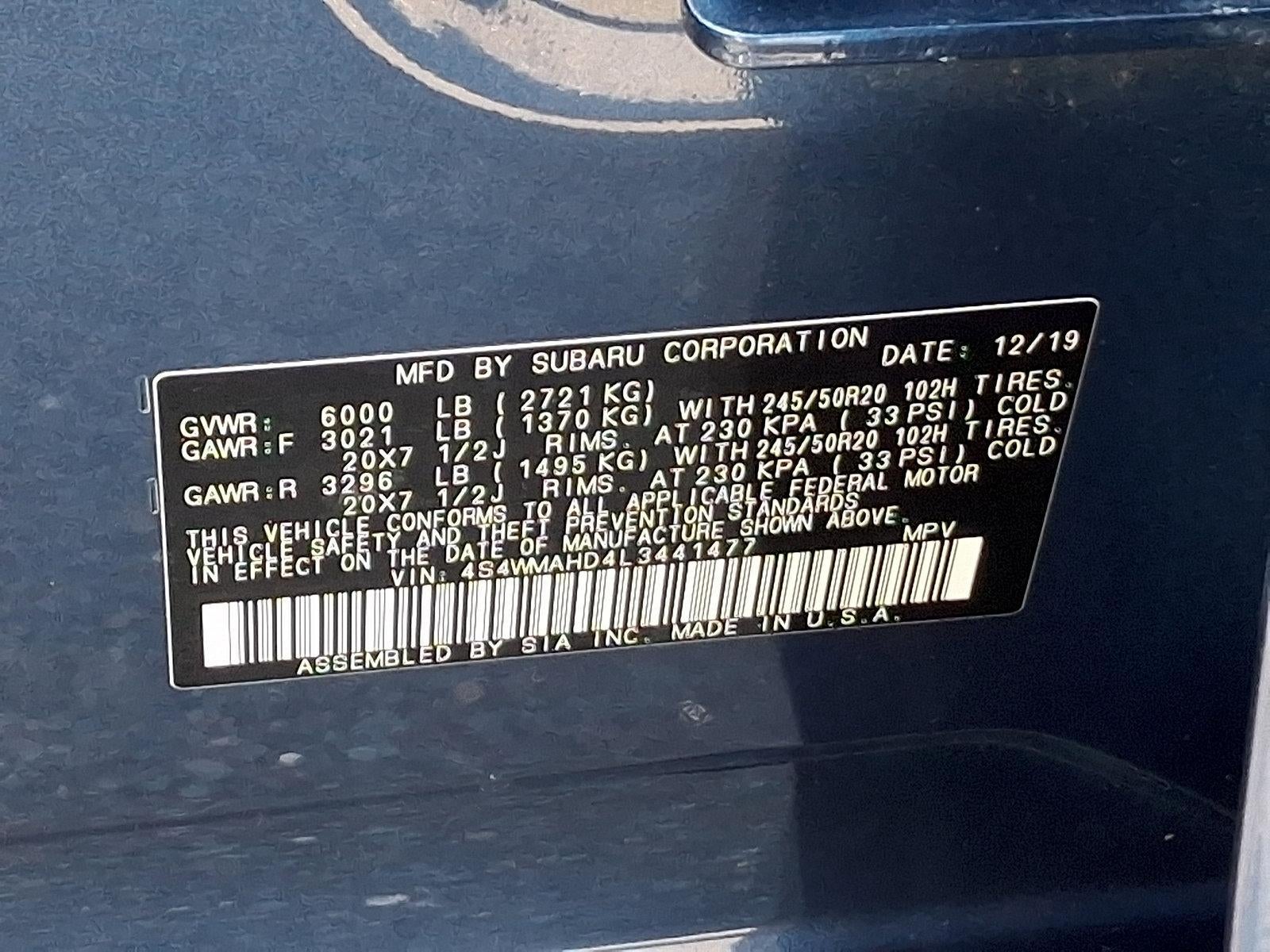 2020 Subaru Ascent Premium 7-Passenger