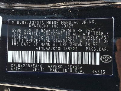 2025 Toyota Camry SE (SE)