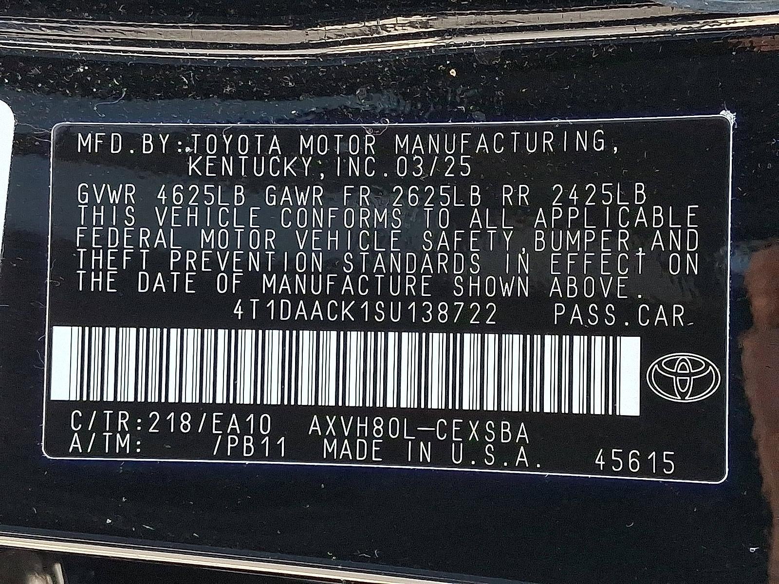 2025 Toyota Camry SE (SE)