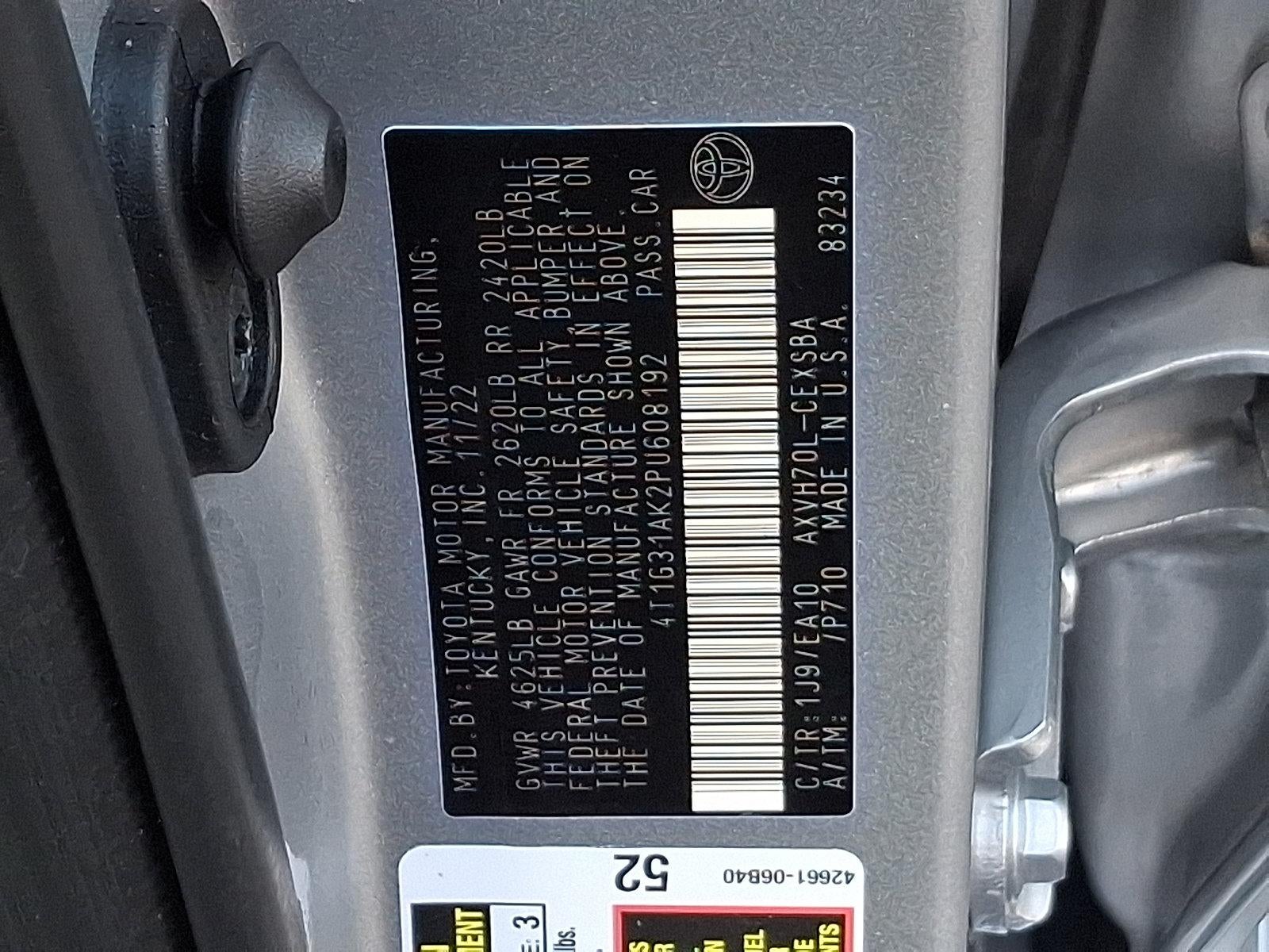 2023 Toyota Camry Hybrid SE CVT (Natl)