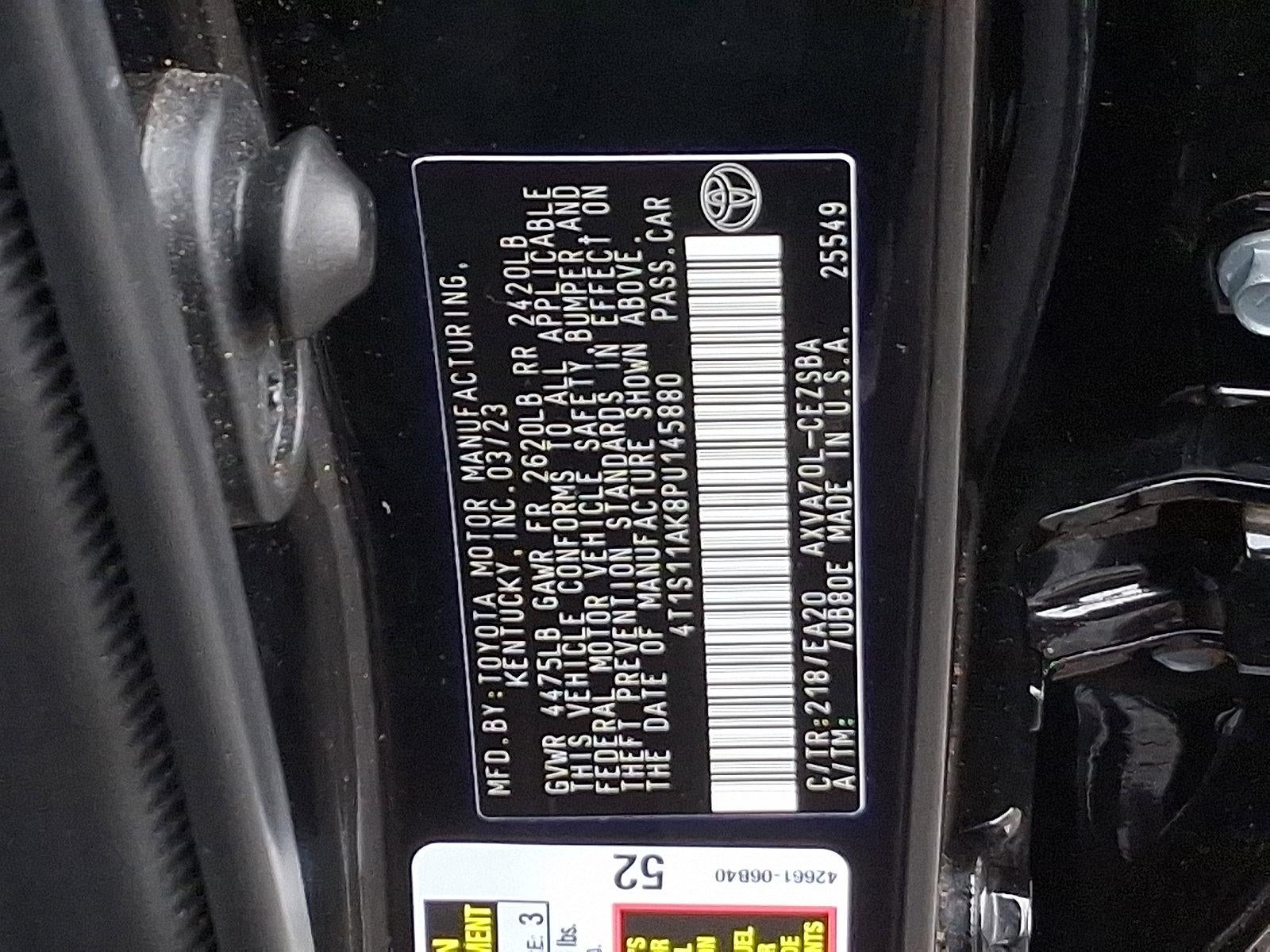 2023 Toyota Camry SE Auto (Natl)