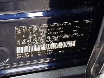 2021 Toyota RAV4 Hybrid XLE AWD (Natl)