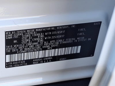 2025 Toyota RAV4 Hybrid XLE AWD (Natl)