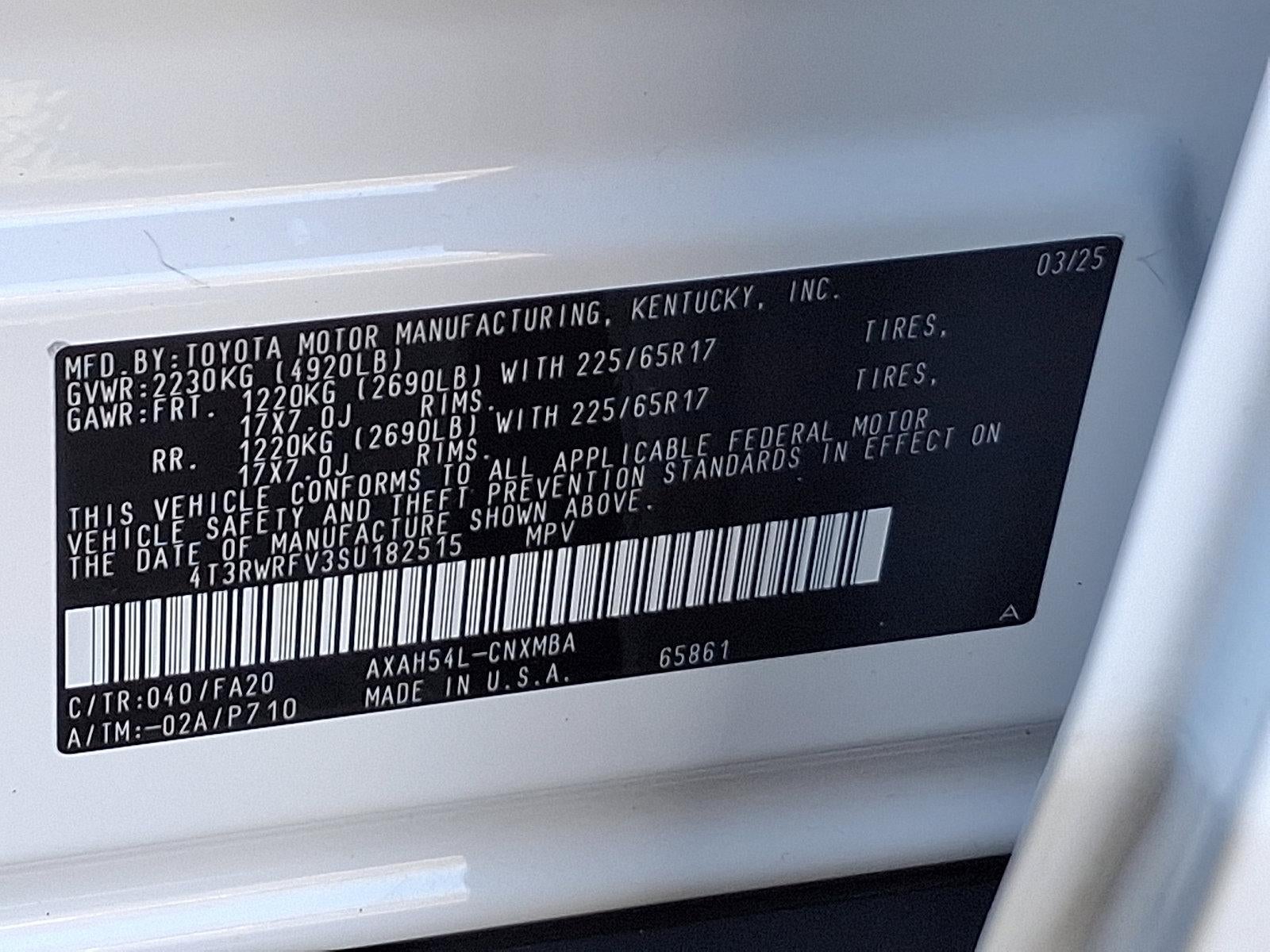 2025 Toyota RAV4 Hybrid XLE AWD (Natl)