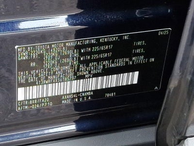 2025 Toyota RAV4 Hybrid XLE AWD (Natl)