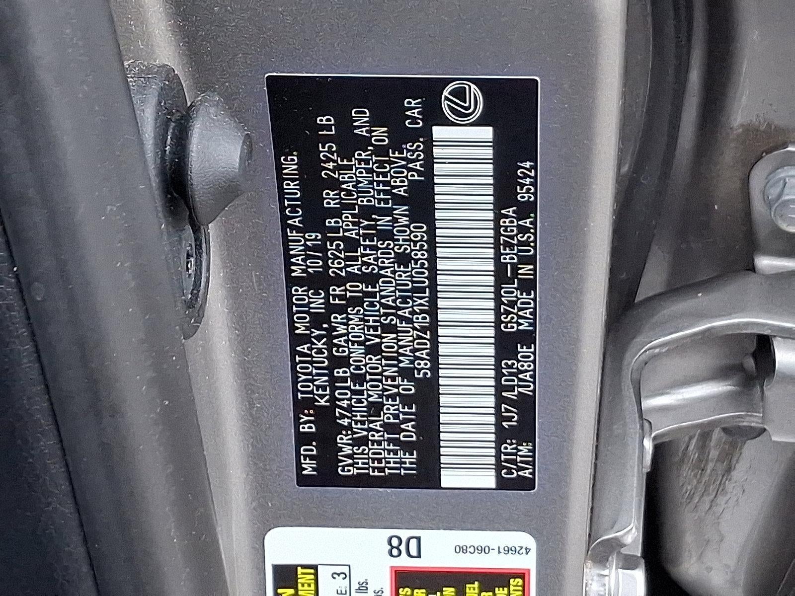 2020 Lexus ES 350 FWD