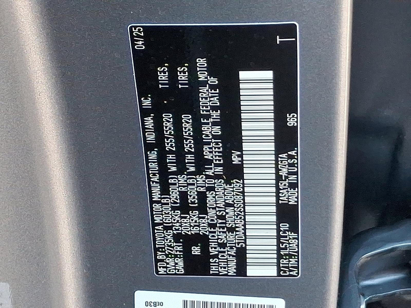 2025 Toyota Grand Highlander Limited AWD (Natl)