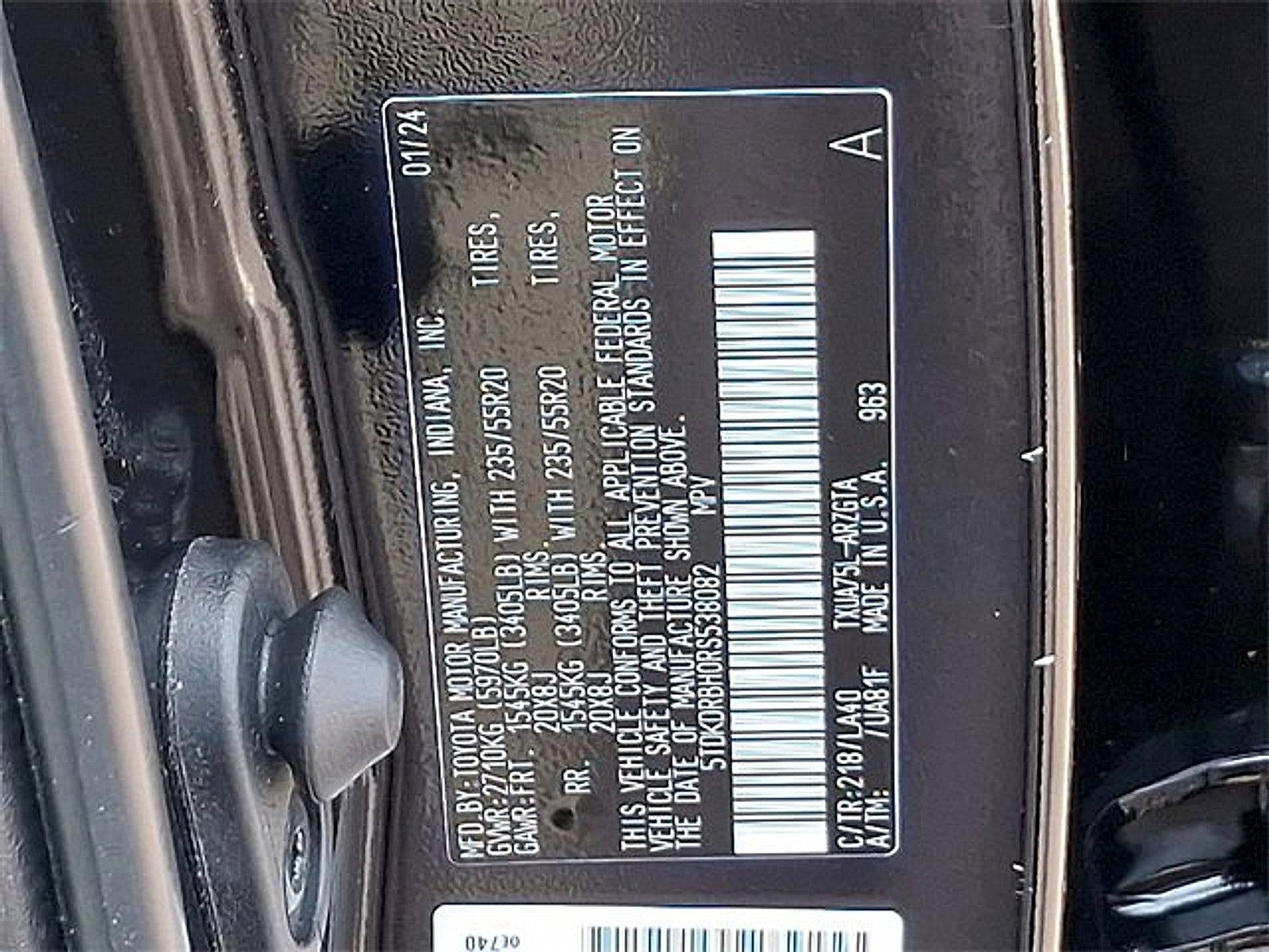 2024 Toyota Highlander Platinum AWD (Natl)