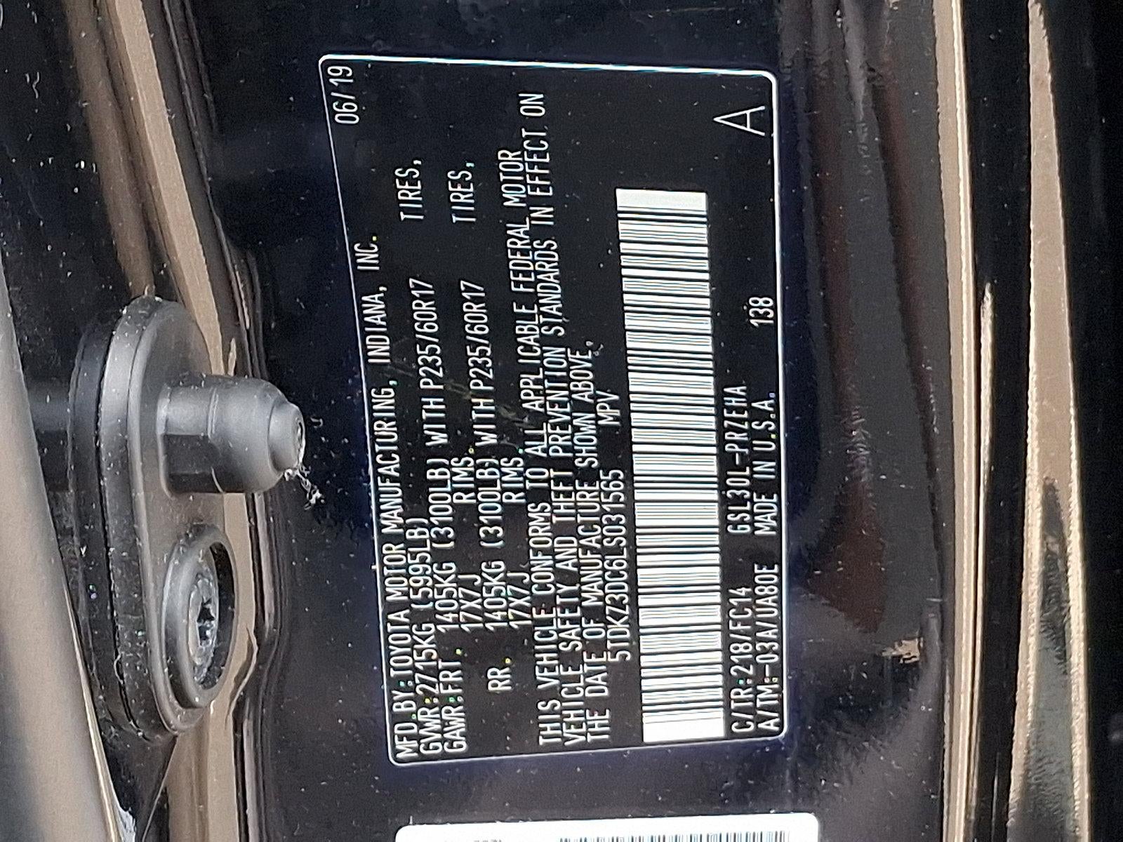 2020 Toyota Sienna LE FWD 8-Passenger (Natl)