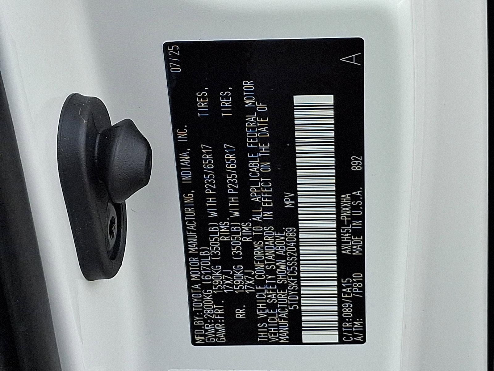 2025 Toyota Sienna XLE AWD 7-Passenger (Natl)