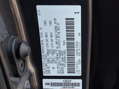 2024 Toyota Tundra 4WD 4WD SR5 CrewMax 5.5' Bed (Natl)