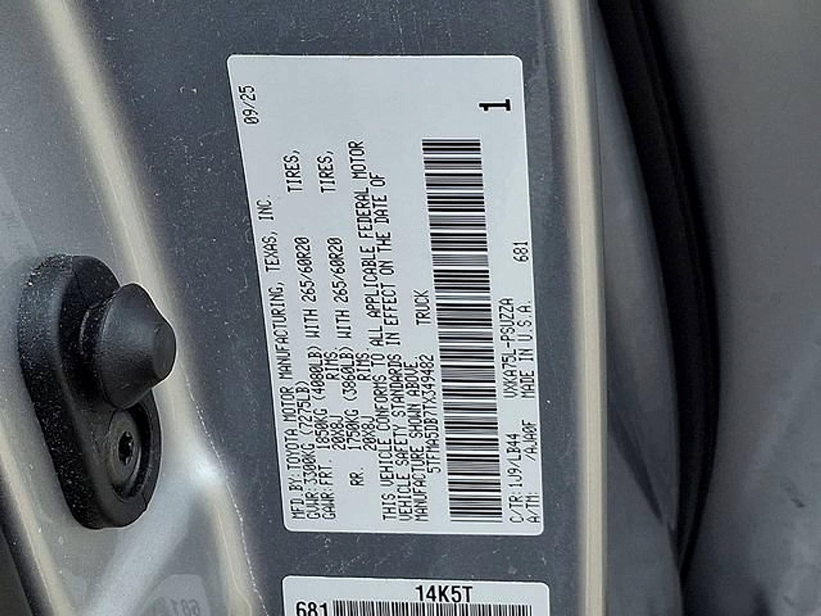 2026 Toyota Tundra 4WD 4WD 1794 Edition CrewMax 5.5' Bed (Natl)