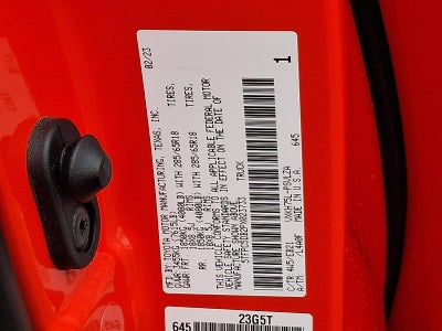 2023 Toyota Tundra 4WD 4WD TRD Pro Hybrid CrewMax 5.5' Bed (Natl)