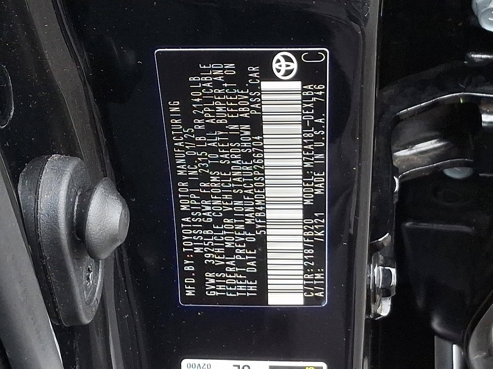 2025 Toyota Corolla LE CVT (Natl)