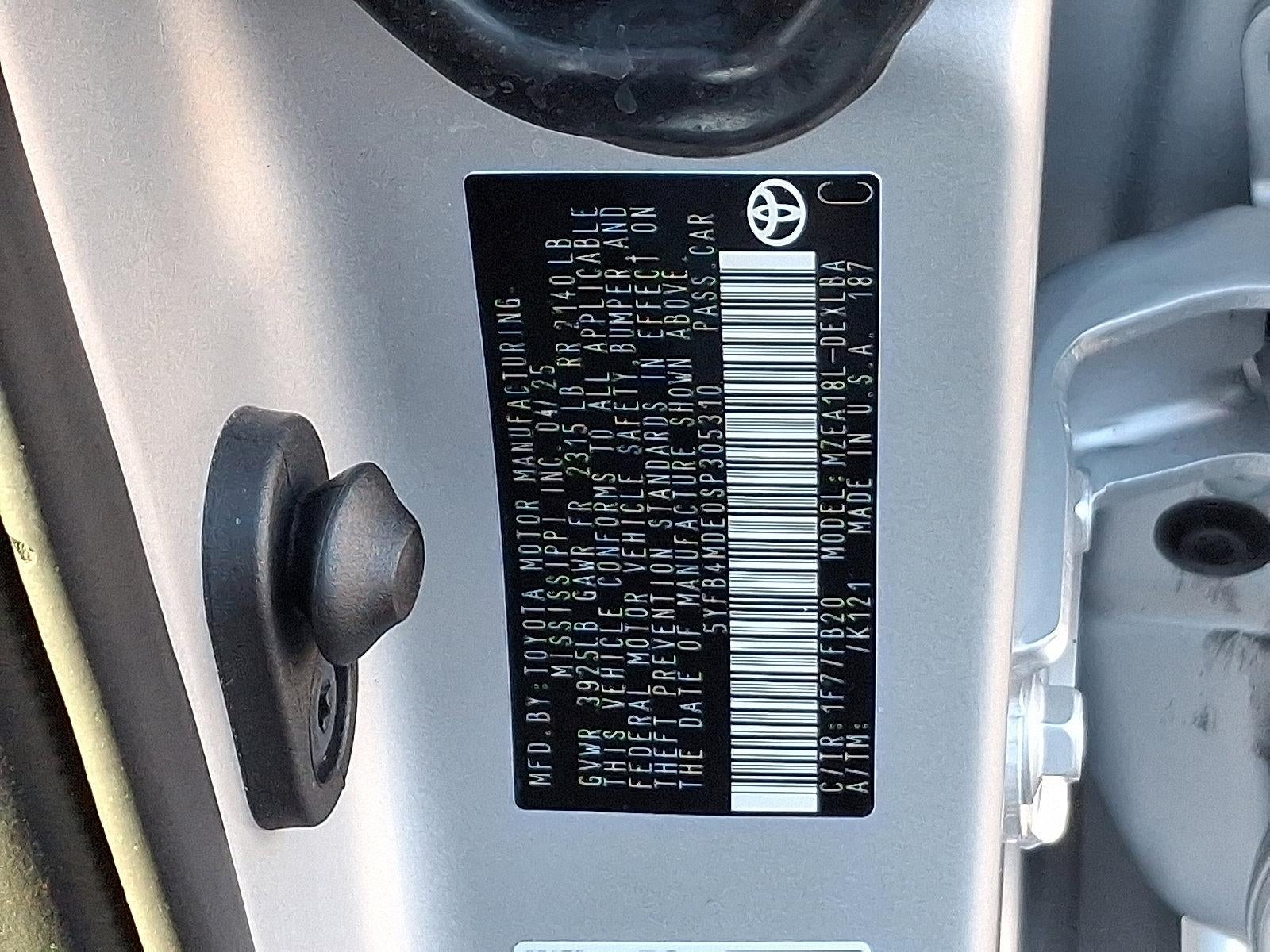 2025 Toyota Corolla LE CVT (Natl)