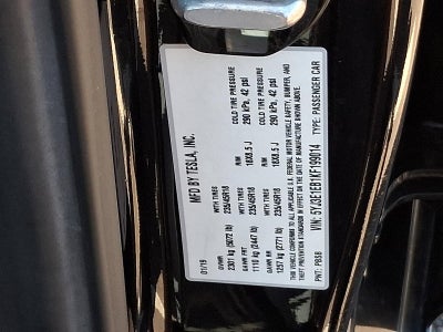 2019 Tesla Model 3 Long Range AWD