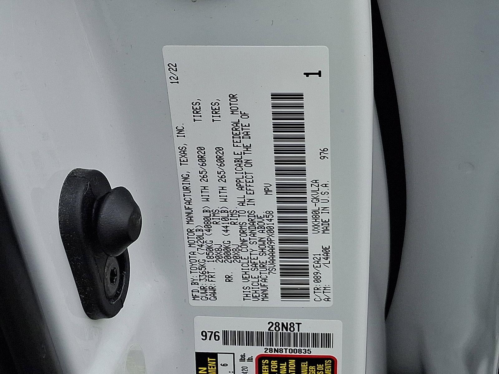 2023 Toyota Sequoia Limited RWD (Natl)