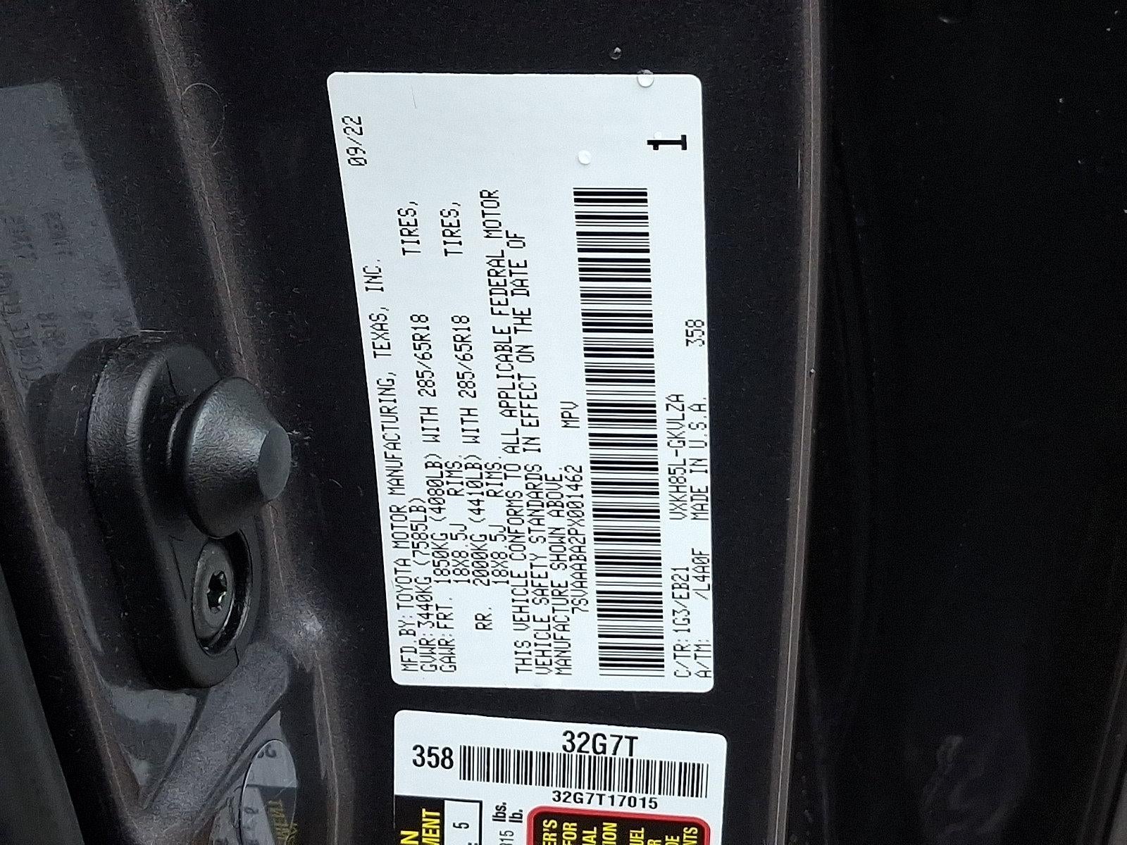 2023 Toyota Sequoia TRD Pro 4WD (Natl)