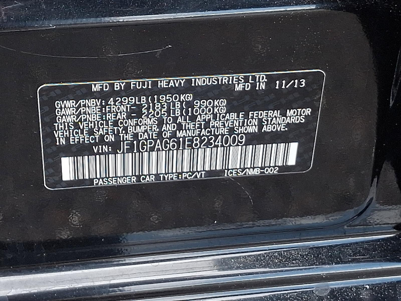 2014 Subaru Impreza Wagon 5dr Auto 2.0i Limited