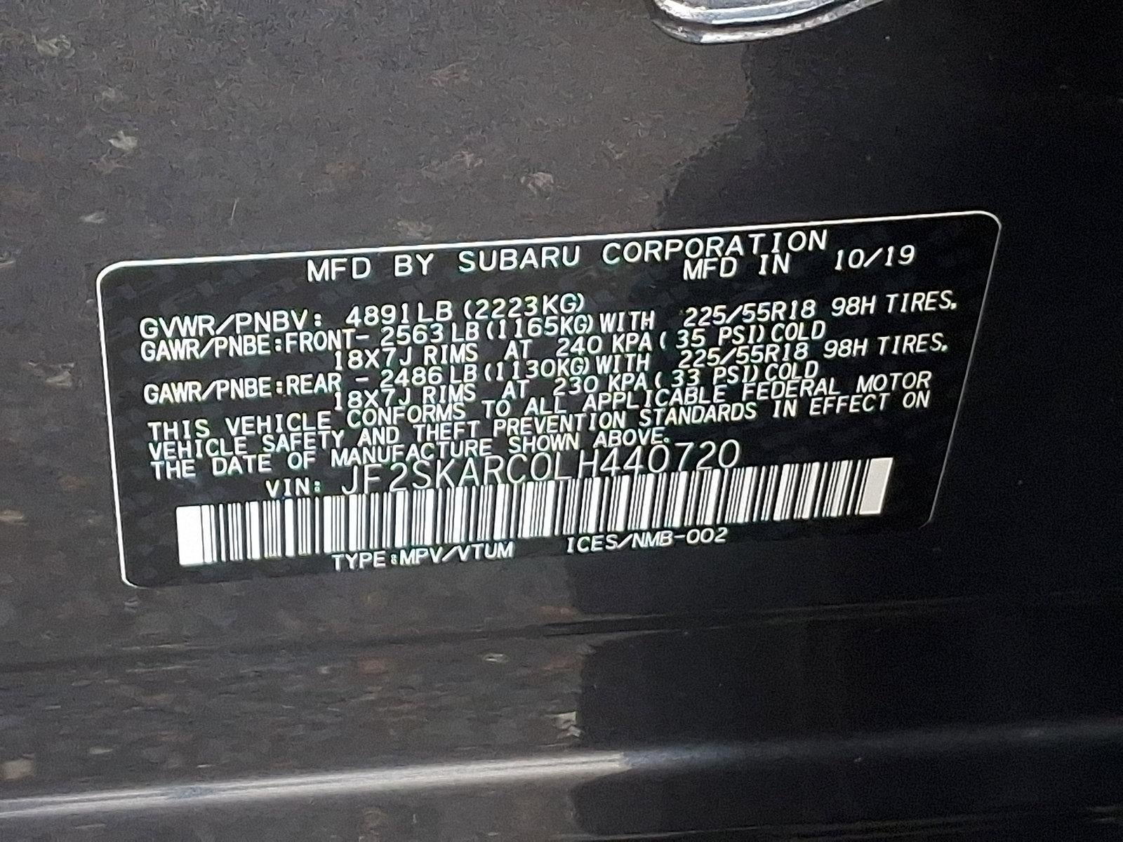 2020 Subaru Forester Sport CVT