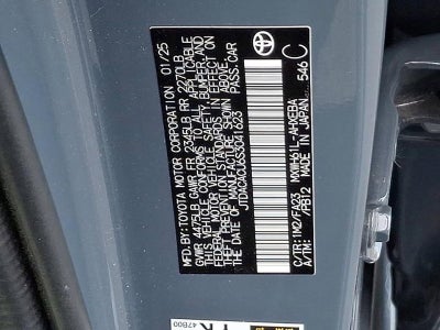 2025 Toyota Prius Plug-In Hybrid SE (Natl)