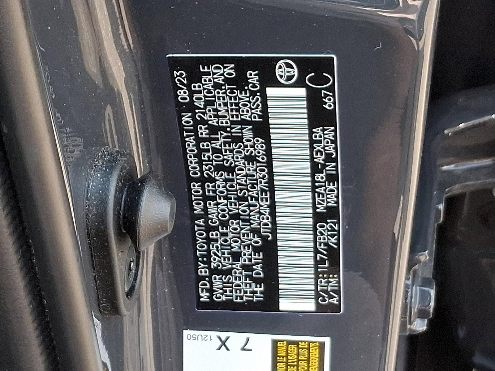2024 Toyota Corolla LE CVT (Natl)
