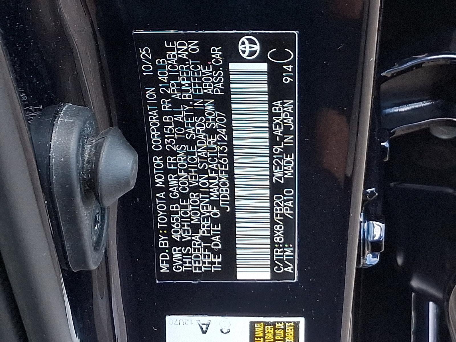 2026 Toyota Corolla Hybrid LE FWD (Natl)