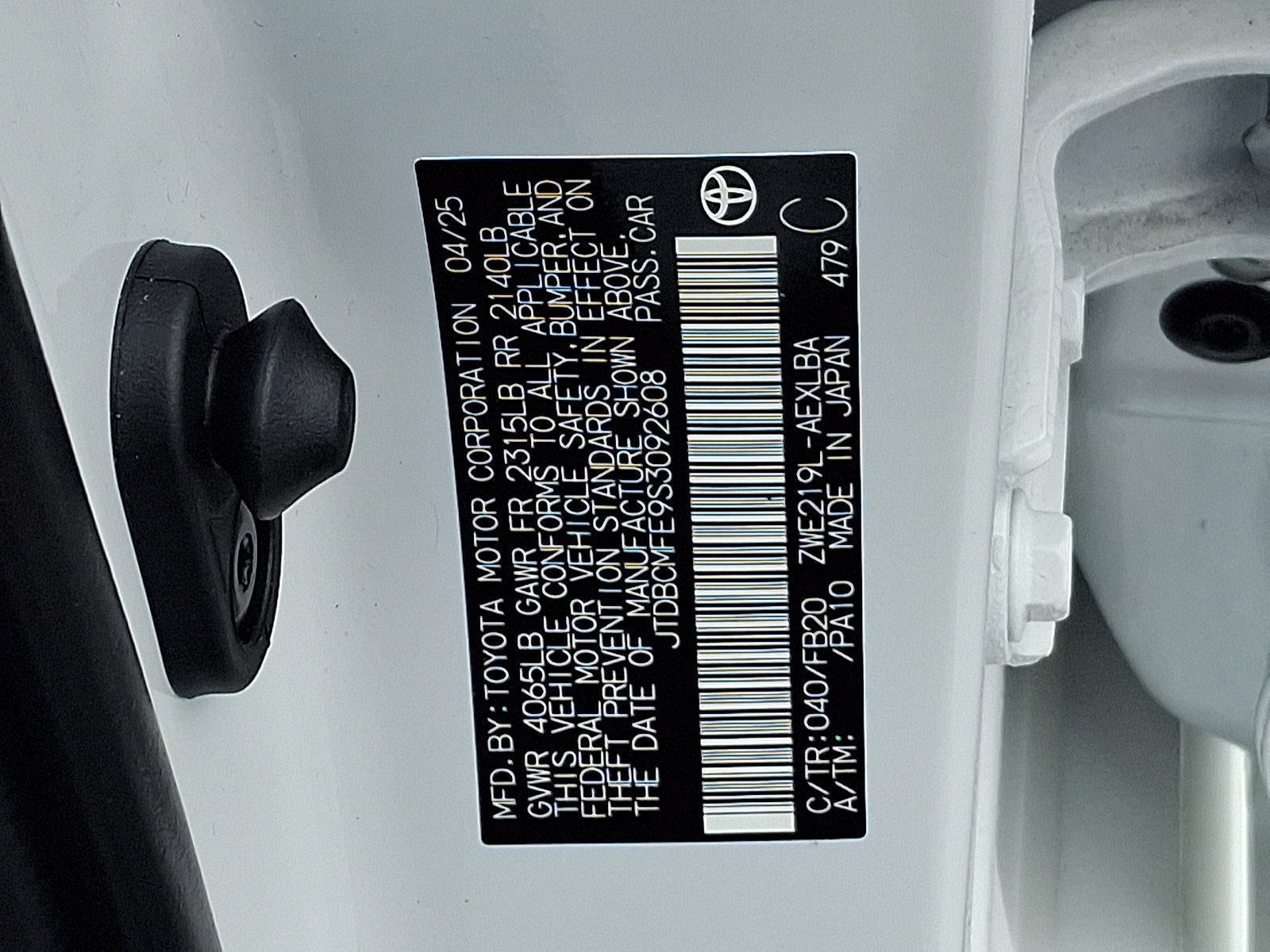 2025 Toyota Corolla Hybrid LE FWD (Natl)