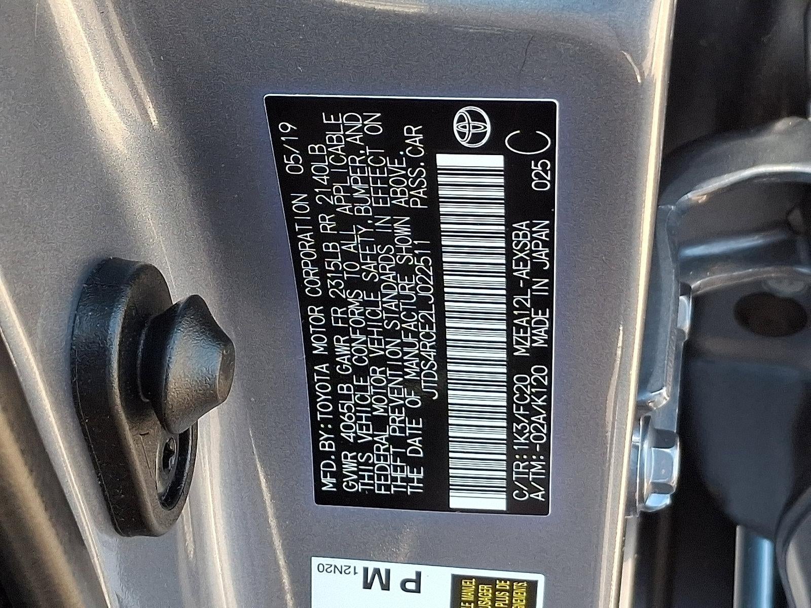 2020 Toyota Corolla SE CVT (Natl)