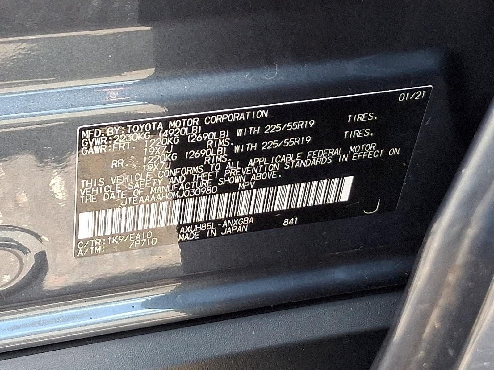 2021 Toyota Venza XLE AWD (Natl)