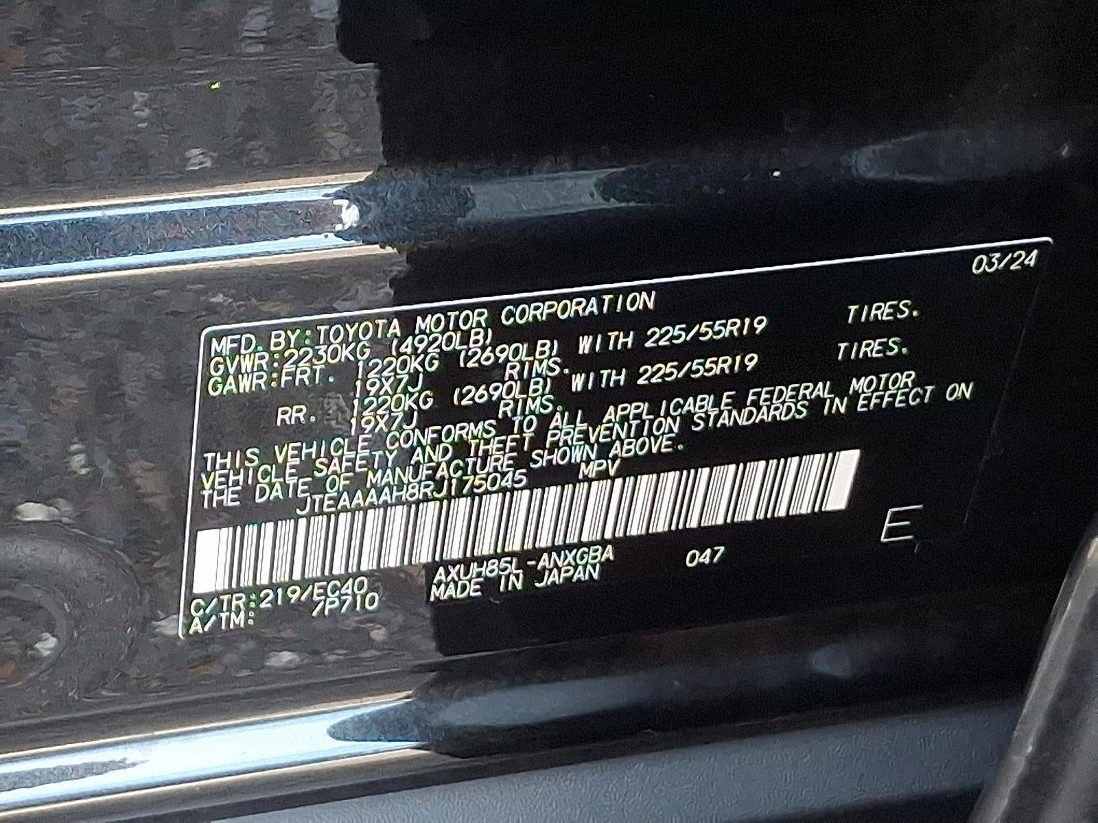 2024 Toyota Venza XLE AWD (Natl)