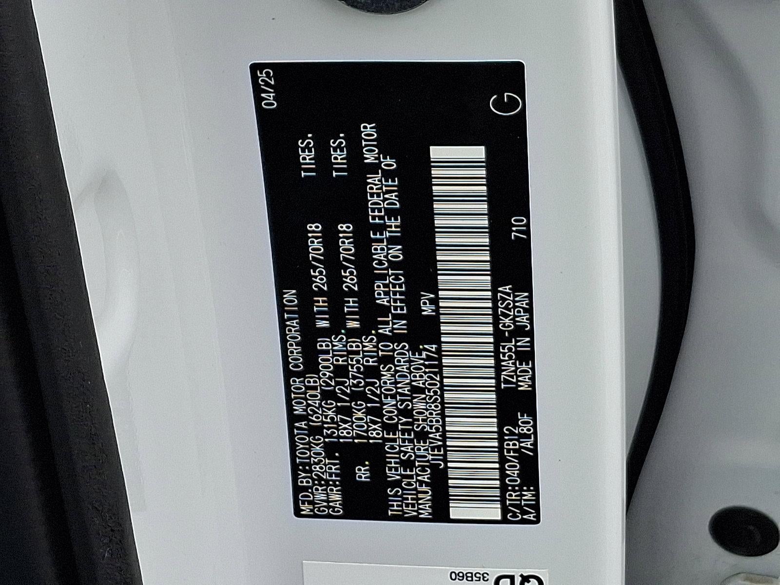 2025 Toyota 4Runner TRD Off Road 4WD (Natl)